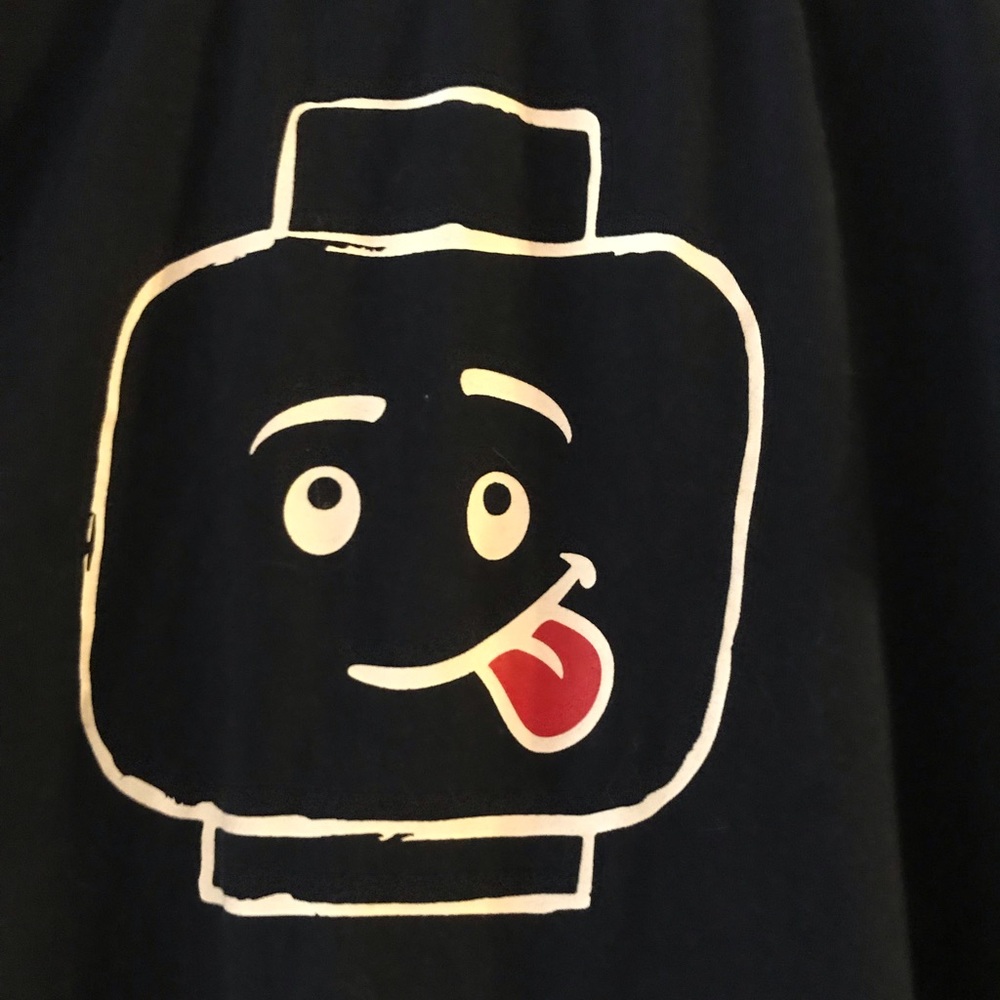 LEGO minifigure head t shirt